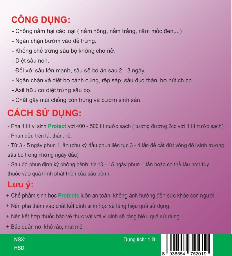Chế Phẩm Sinh Học Bảo Vệ Thực Vật 1L 2
